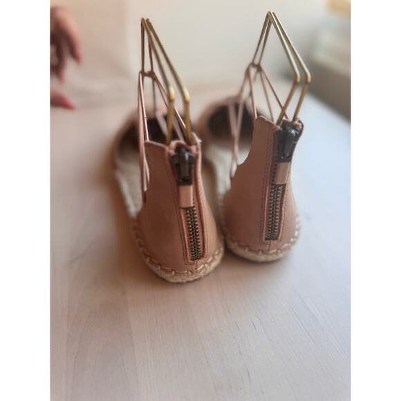 EILEEN FISHER beige Lace Suede Espadrille size 6.5 - Picture 3 of 9